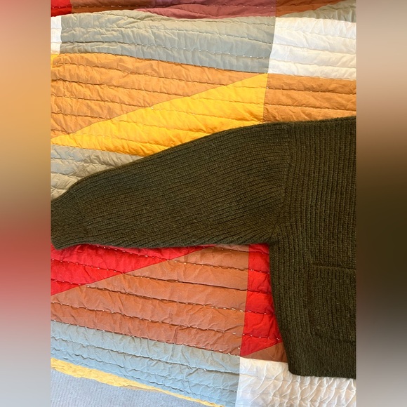 Ozma alpaca cardigan sweater in green sz M - Picture 4 of 9